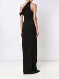 bicolour one shoulder gown 