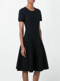 striped faded effect dress