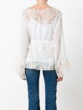 sheer lace blouse