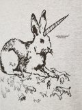 'rabbit'印花T恤