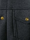buttoned bomber jacket 