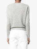 frayed edge crew neck jumper