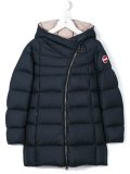 asymmetric zip padded coat