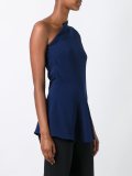 zip accent blouse