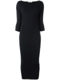 shirred front dress
