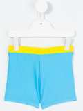printed swim trunks
