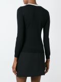oversized chest bow jumper