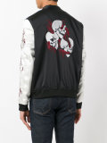 embroidered skull bomber jacket