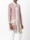 pussybow pattern blouse