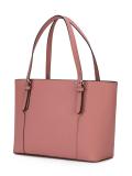 stripe detail tote