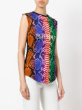 snake print iconic logo top