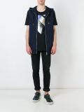 denim zipped waistcoat