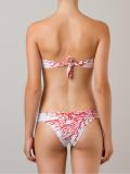 printed bandeau bikini set