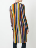 striped midi cardigan