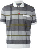 checked polo shirt 