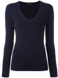 knit V-neck top