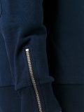 zipped cuff sweatshirt