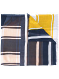 printed stripe scarf