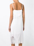 layered lace insert dress