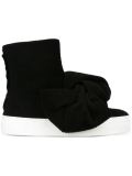 oversized bow boots