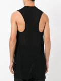 semi-sheer sleeveless T-shirt
