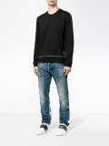 eyelet embellished sweatshirt