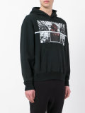 'Strap Heavy' printed hoodie