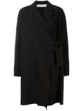 'Jumbo Twill' tie front coat