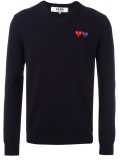 embroidered heart jumper