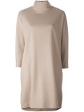 high neck shift dress