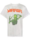 skeleton print sheer T-shirt