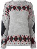 'Gibson' argyle golf jumper