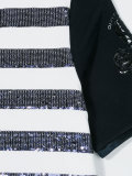 striped sequined dress