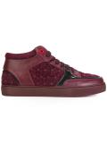 quilted hi-top sneakers