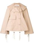 dislocated fastening oversized jacket