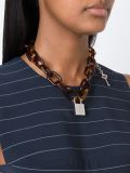 lock and key chain necklace