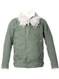 textured collar bomber jacket