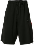 drawstring track shorts