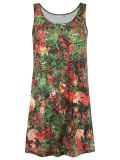 round neck printed dress