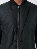 ribbed neck bomber jacket