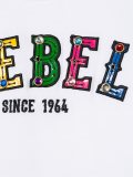 ‘rebel’缝饰T恤