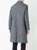 plaid mid coat