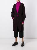 'M' belted cardi-coat