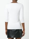boat neck T-shirt