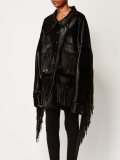 fringed buttoned jacket 