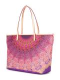 scarf print tote bag