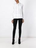 velvet collar poplin shirt
