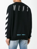 striped sleeves sweatshirt