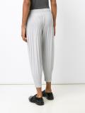 pleated cropped trousers