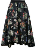 nature print pleated skirt 